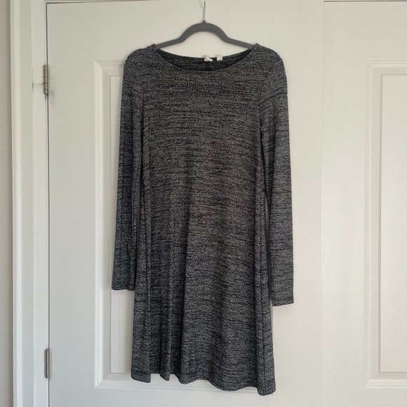 GAP - Sparkle Heathered Long Sleeve Dress - Size XS - Picture 8 of 8